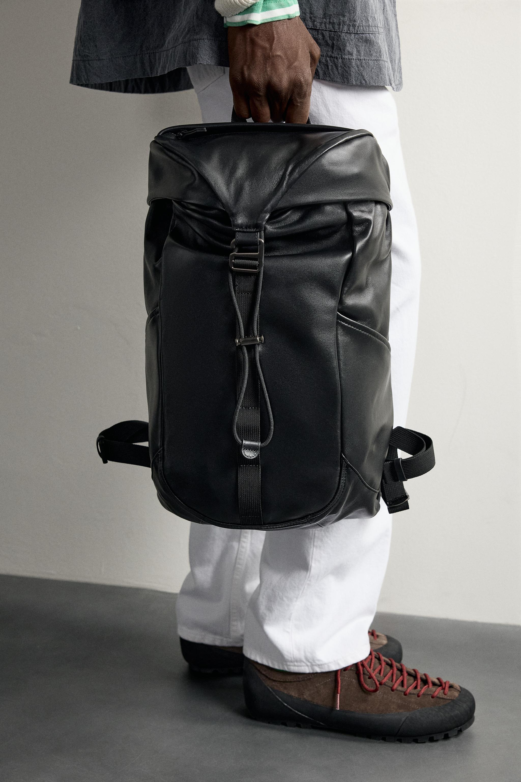 AARON LEVINE X ZARA LEATHER BACKPACK